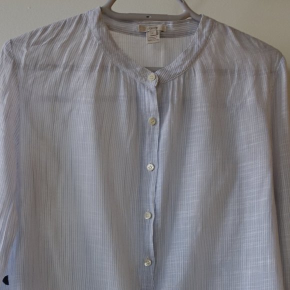 J. Crew Light Blue Tunic Top - Picture 6 of 10